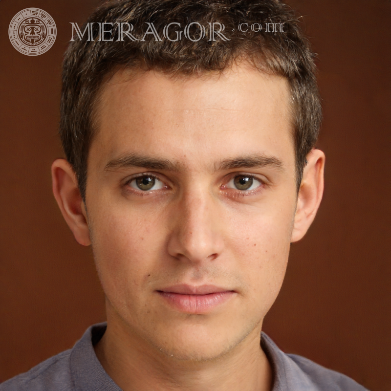 Foto eines unabhängigen Typen auf dem Profilbild Gesichter von Jungs Amerikaner Kanadier Gesichter, Porträts