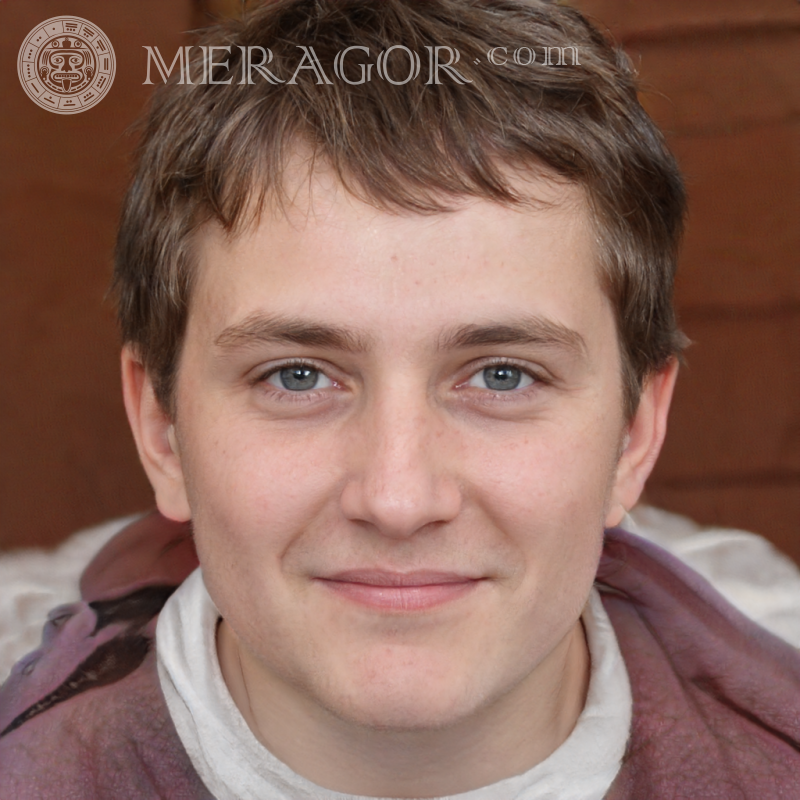 Rosto de cara no avatar de 22 anos Rostos de rapazes Britânico Europeus Pessoa, retratos