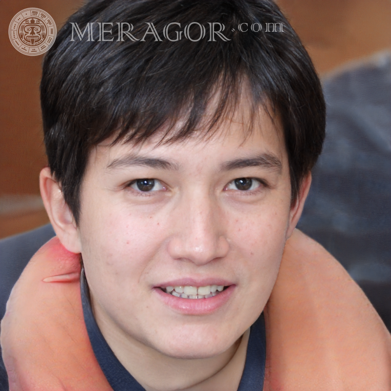 Le visage un Kazakh sur avatar de 18 ans Visages de jeunes hommes Britanniques Européens Visages, portraits