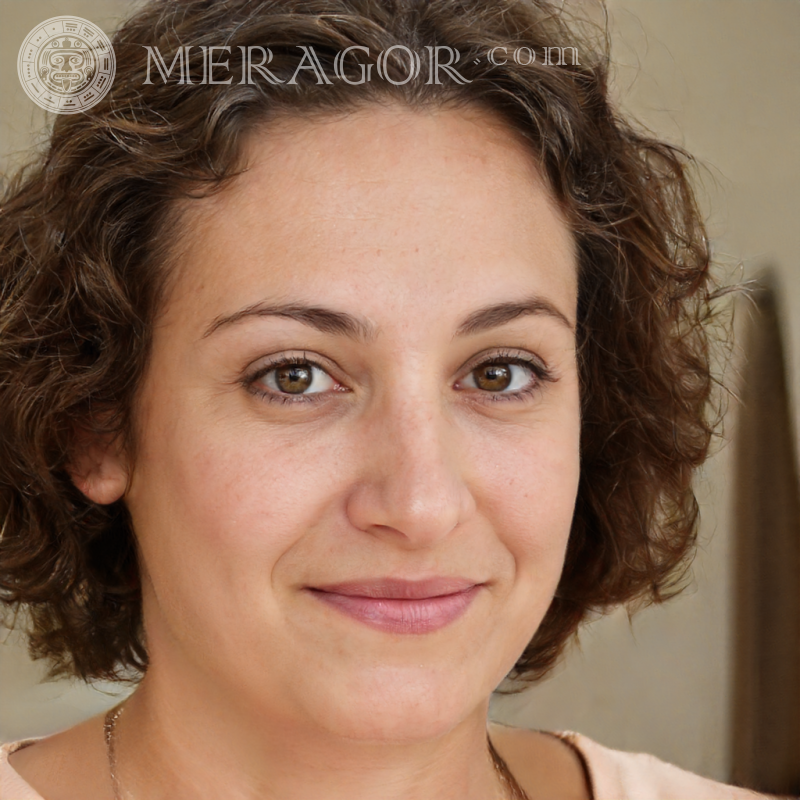 Schönes Gesicht einer Frau auf einem Konto Spanier Europäer Portugiesisch