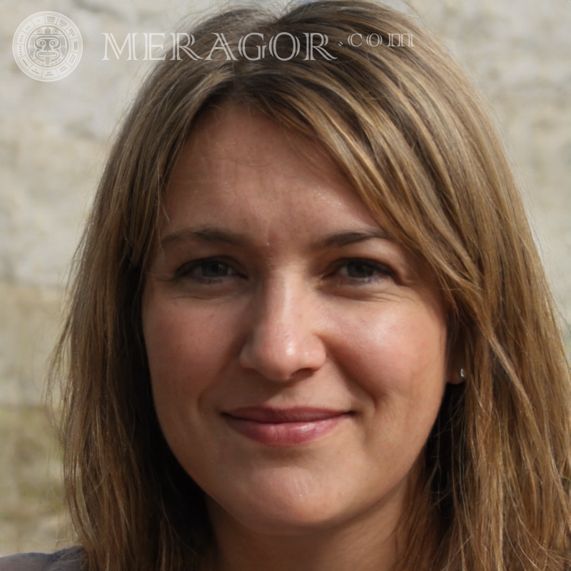 Rostros de mujeres en un avatar para redes sociales Franceses Belgas Europeos