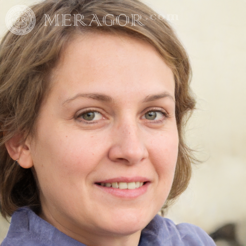 Foto del rostro de una mujer creada por una red neuronal Británico Europeos Mujeres