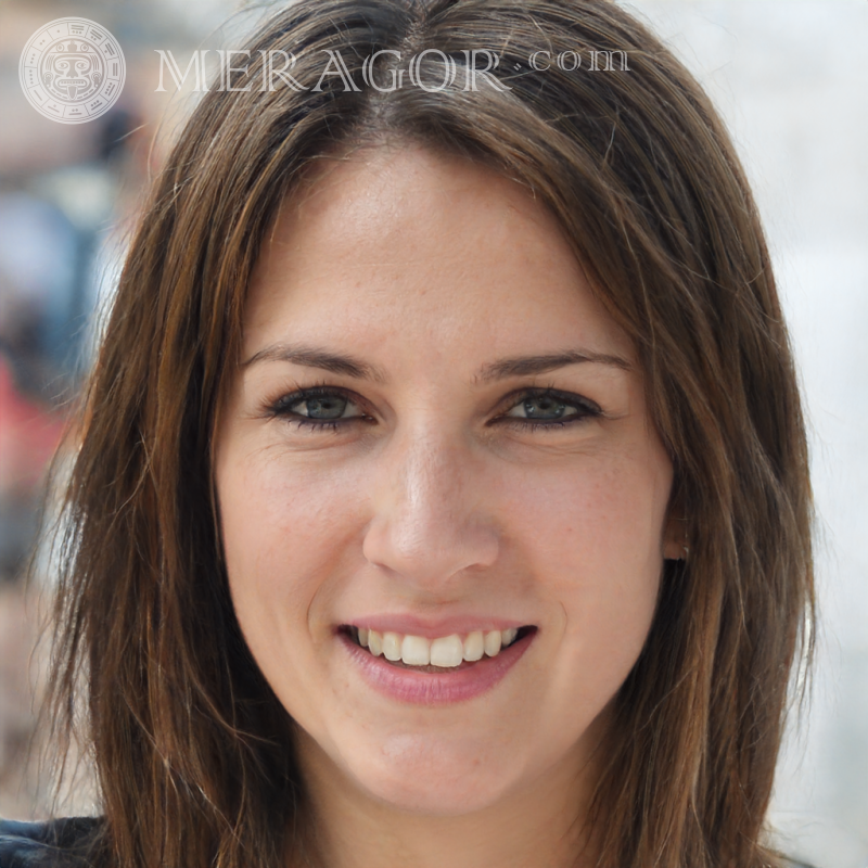 Foto rostro de una mujer de 30 años Franceses Belgas Europeos