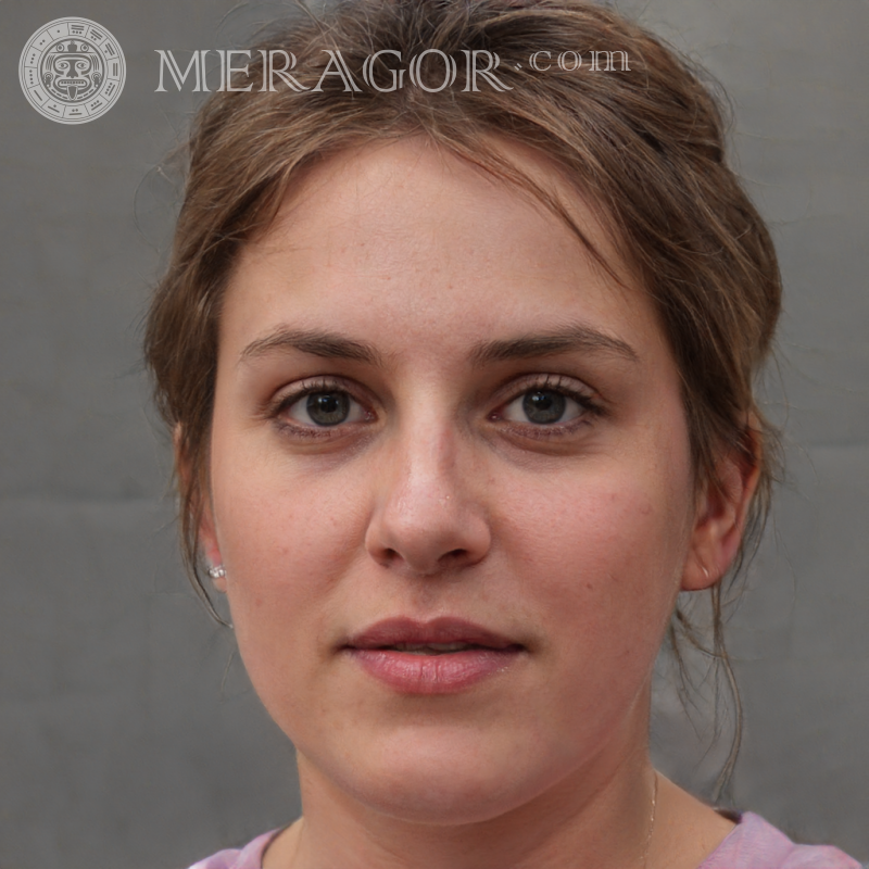 Лицо женщины фейковая фотография Русские Европейцы Канадцы