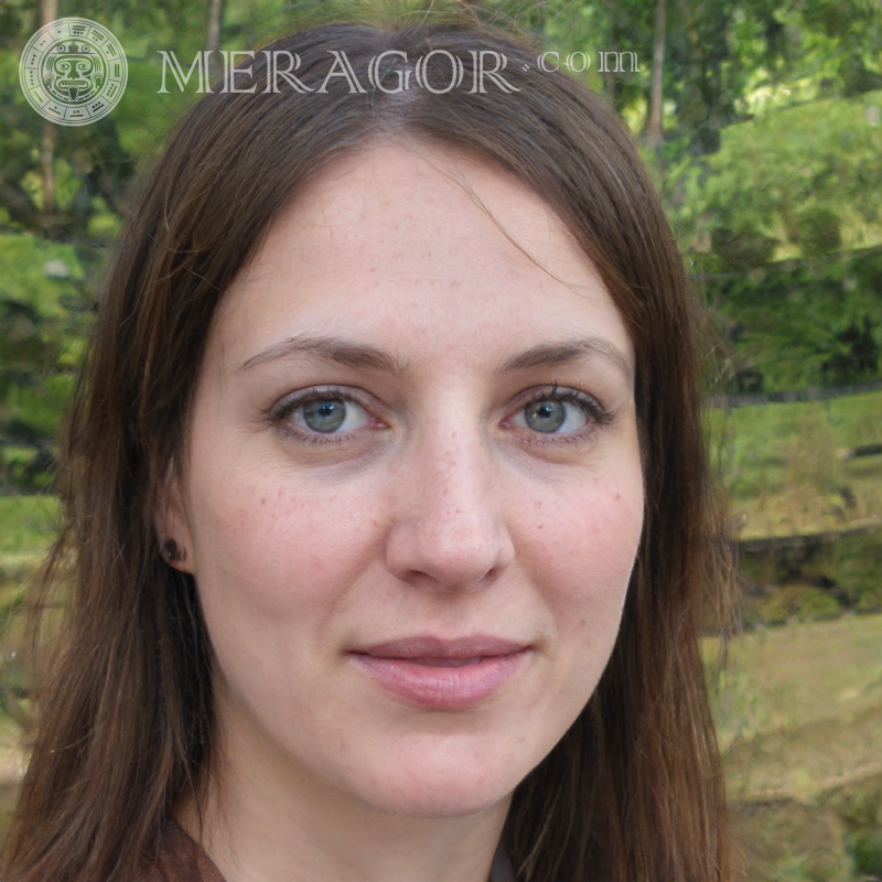Foto der ukrainischen Frau beiläufiges Gesicht Ukrainer Europäer Kanadier Russen