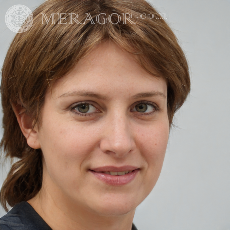 Photo of a serious Ukrainian woman Ukrainians Europeans Canadians Russians