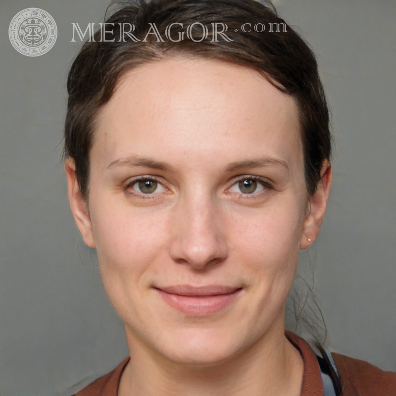 Лицо женщины с короткими волосами на аватарку Русские Европейцы Украинцы