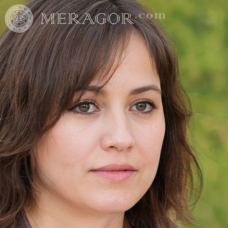 Profilfoto einer Frau auf einem Avatar Russen Europäer Ukrainer