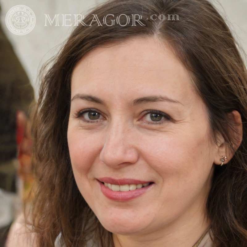 Photo of natural woman for profile picture Russians Europeans Ukrainians