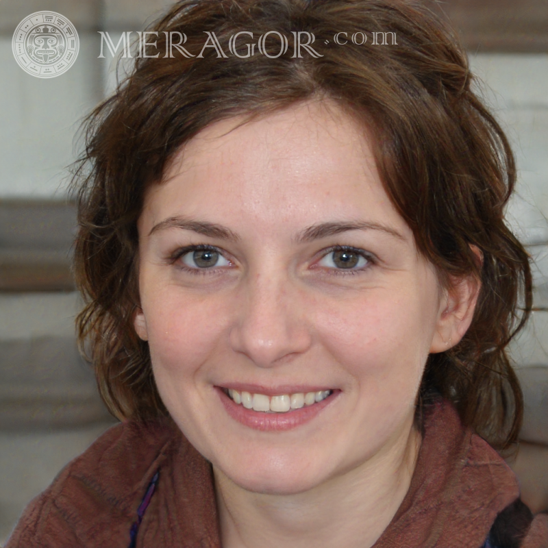 Photo of an intelligent woman for profile picture Russians Europeans Ukrainians