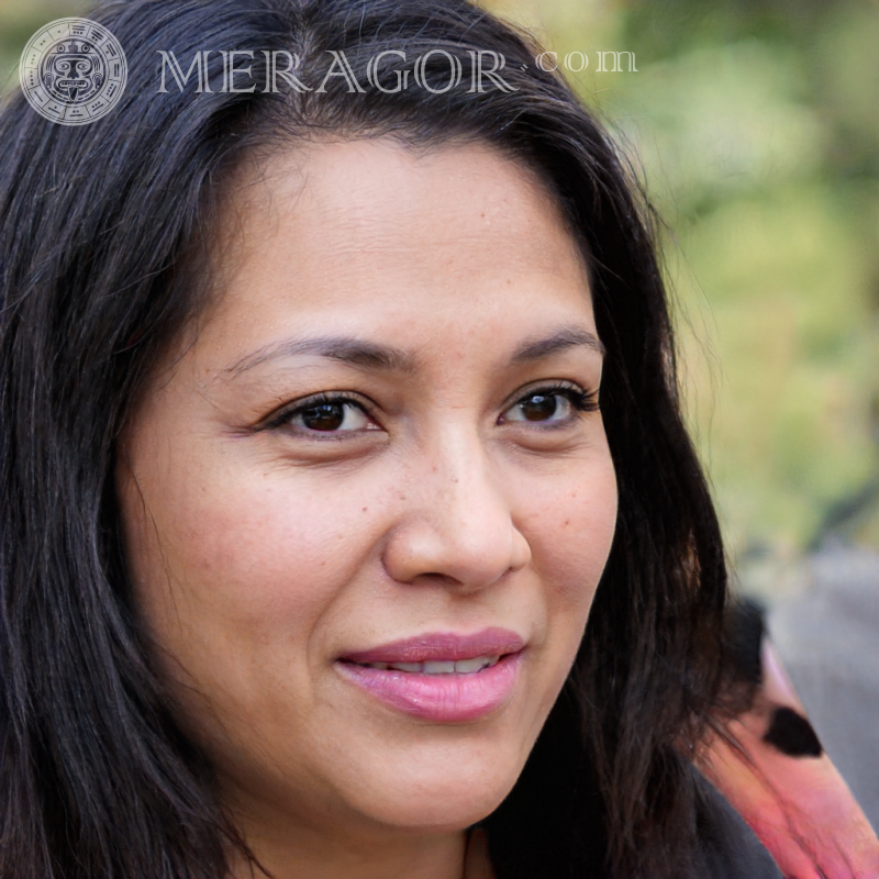 Rostro de mujer mexicana de perfil Mexicanos Mujeres Caras, retratos