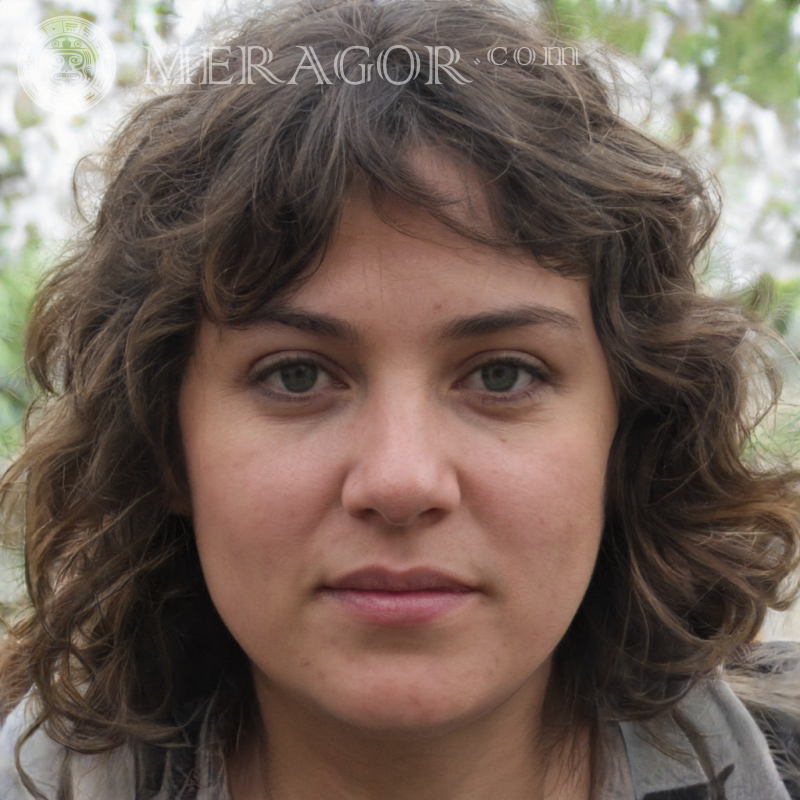 Das Gesicht einer mysteriösen Frau auf dem Avatar Mexikaner Frauen Gesichter, Porträts