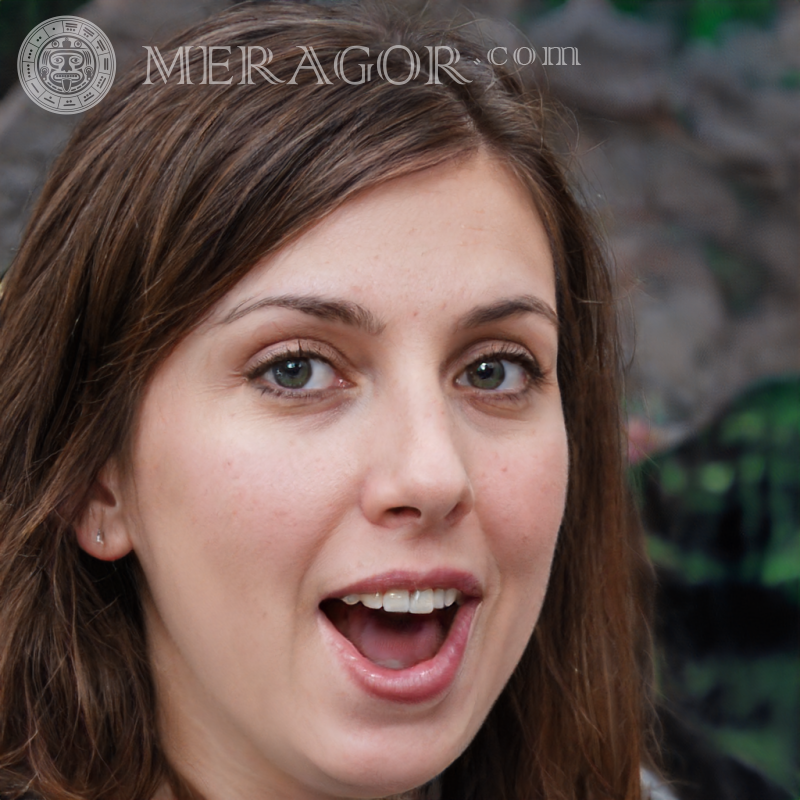 Photo of a surprised woman Americans Canadians Women