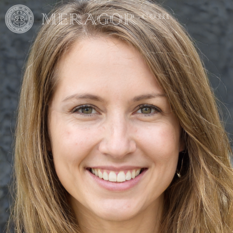 Danish woman's face on avatar Danes Dutch Europeans
