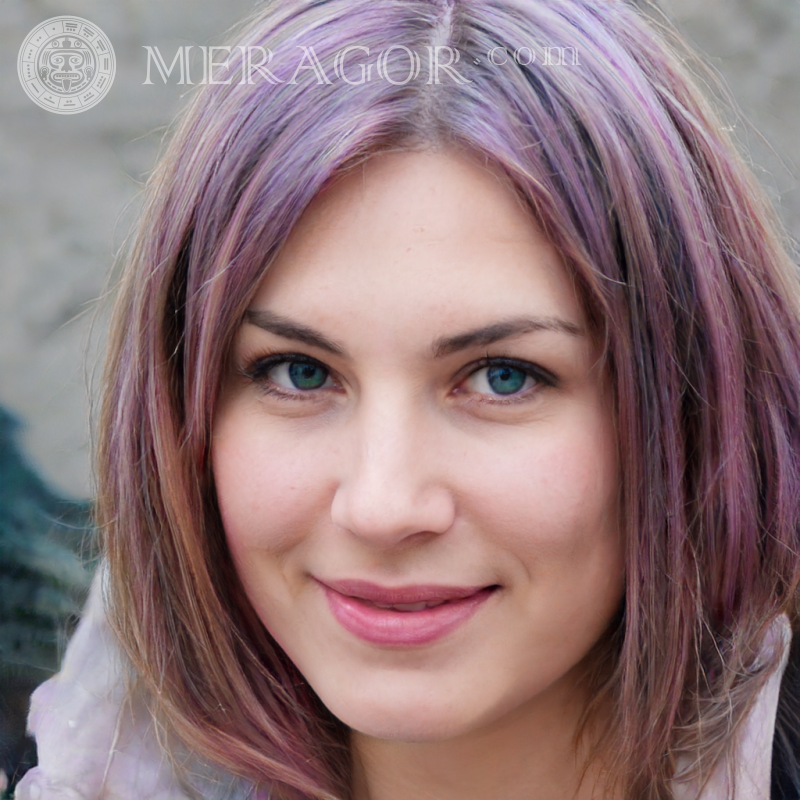 Cabelo tingido de rosto de mulher Ucranianos Europeus Russos