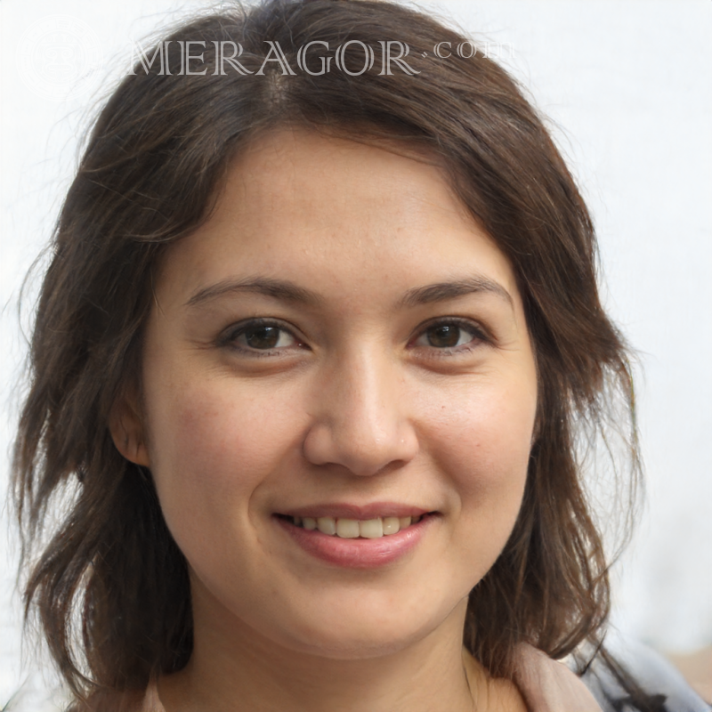 Foto de rosto redondo feminino Russos Europeus Ucranianos