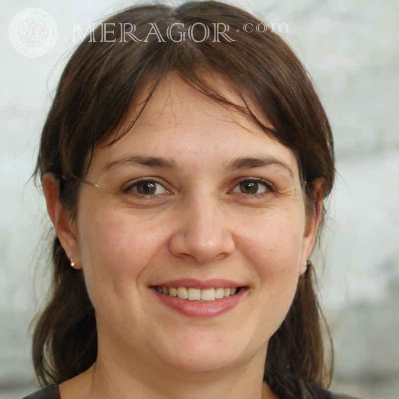 Avatar für eine Frau mit rundem Gesicht Russen Europäer Ukrainer