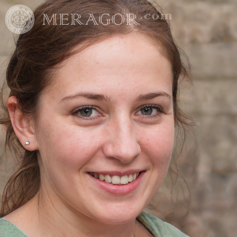 Linda foto do rosto de uma mulher de 33 anos Russos Europeus Ucranianos
