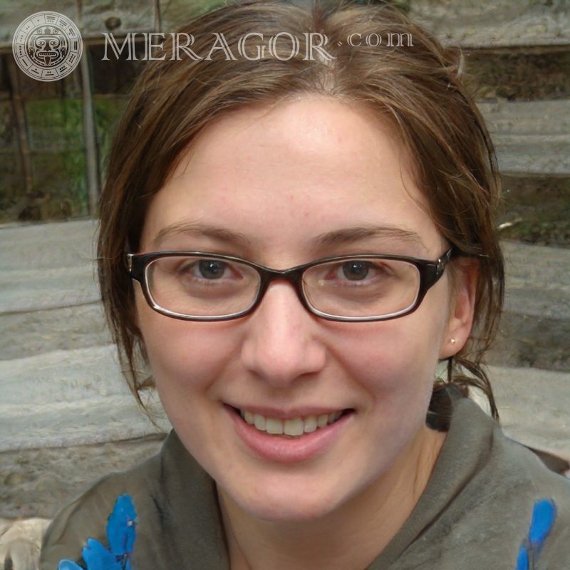 Photo du visage une fille de la campagne Ukrainiens Européens Russes