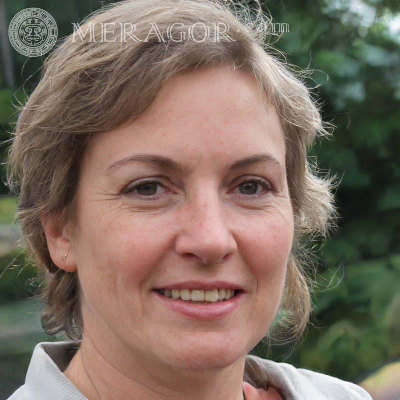 Photo of medium length hair of an elderly woman British Europeans Women