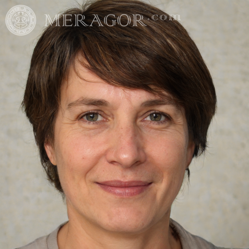 Photo of a woman's face for a profile Ukrainians Europeans Russians