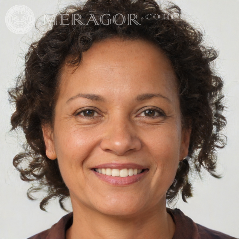 Foto de una mujer brasileña en la página de registro Brasileños Mujeres Caras, retratos