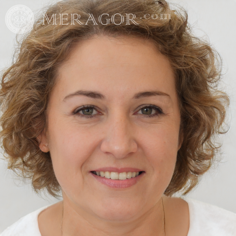 Frau 49 Jahre altes Gesicht Italiener Europäer Frauen