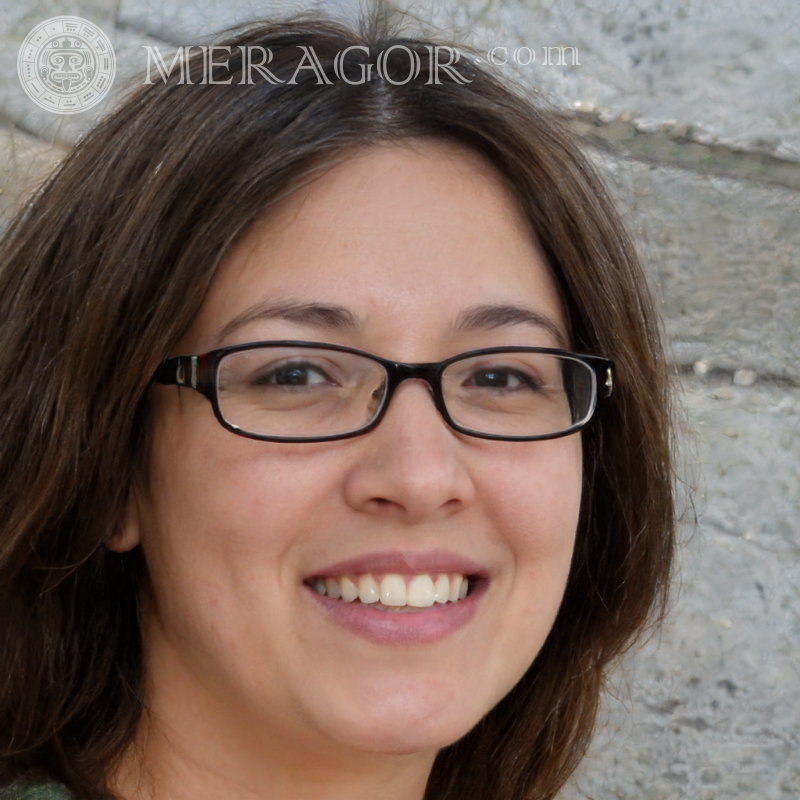 Mulher foto falsa com óculos Brasileiros Mulheres Pessoa, retratos