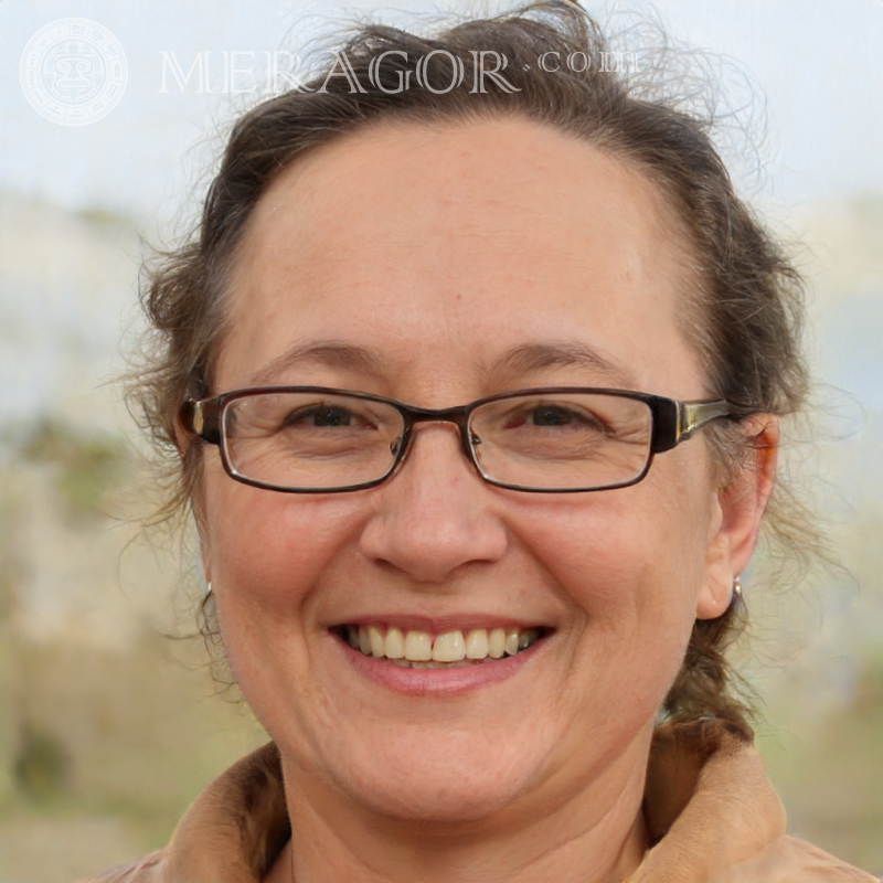 Avatarfoto einer Engländerin mit Brille Briten Europäer Frauen