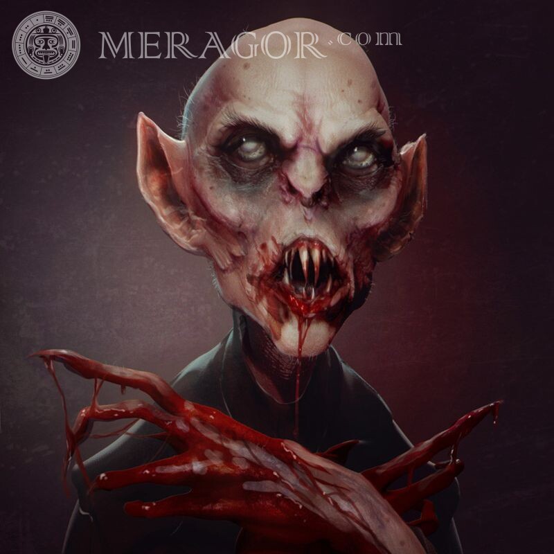 Страшный упырь аватарка Страшные Вампиры