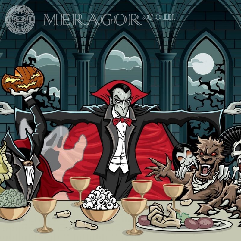 Картинка про вампира на аватар Вампиры Аниме, рисунок