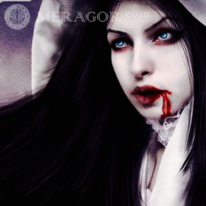 Schönes Vampirmädchen Vampire