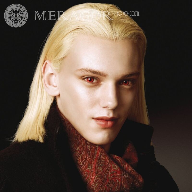 Retrato de jovem vampiro no avatar Pessoa, retratos Vampiros Rostos de rapazes