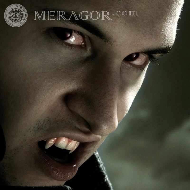 Rosto de vampiro no avatar Rostos de rapazes Vampiros Pessoa, retratos