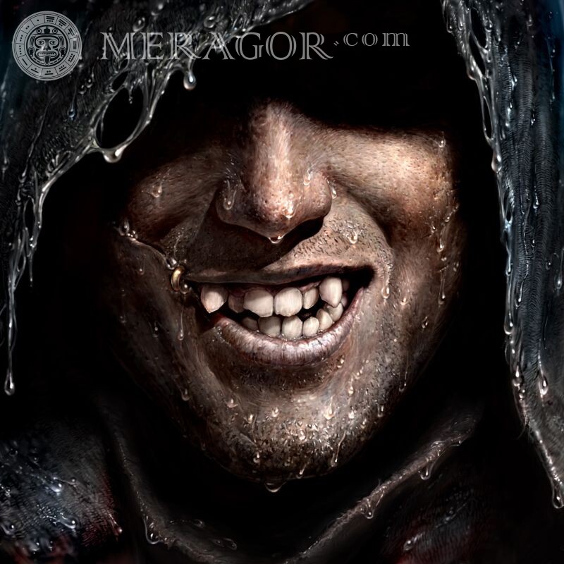 Téléchargement de dents de vampire sur avatar Visages de jeunes hommes Tous les matchs Animé, dessin Sans visage