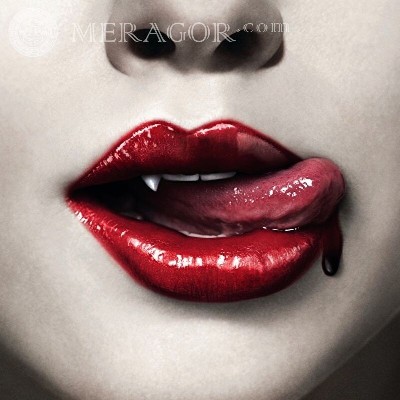 Imagen de avatar de vampiro bebió sangre Sin rostro Vampiros