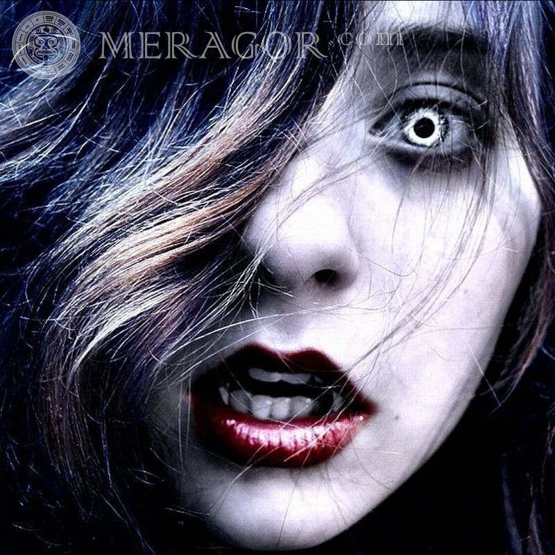 Девушка вампир фото на аву Вампиры Девушки Лица, портреты