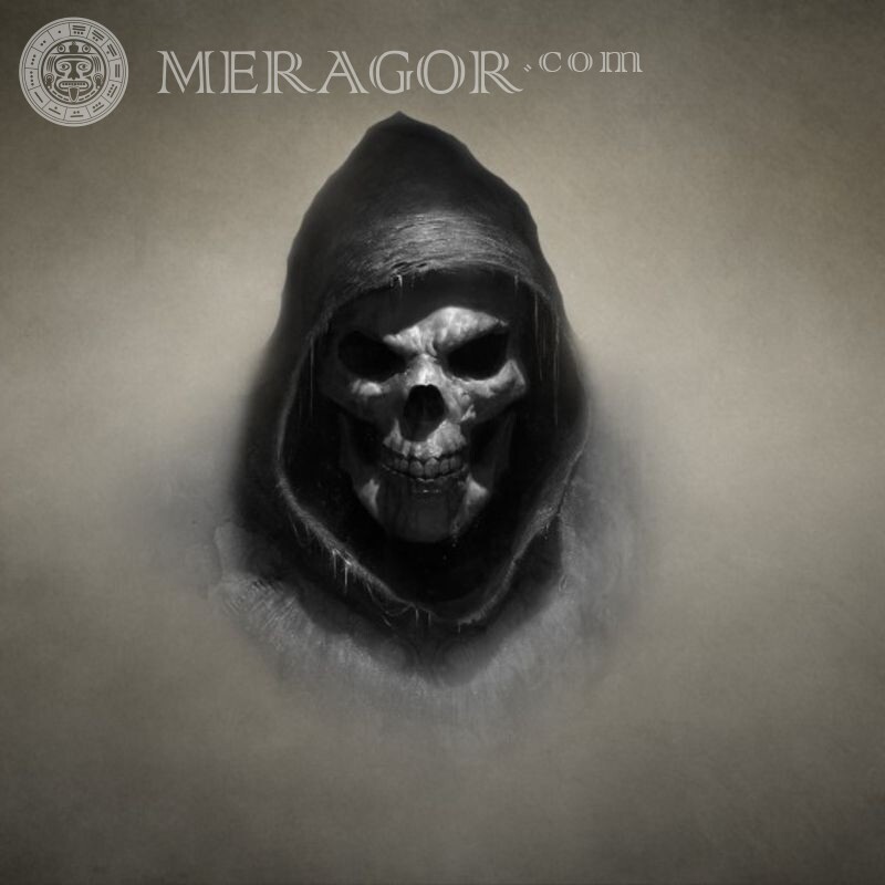 Skull avatar with a hood Hooded Steam