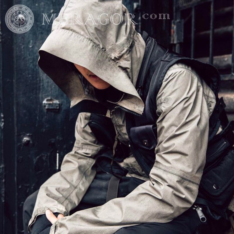 icon men in hoods without face Hooded Without face Guys