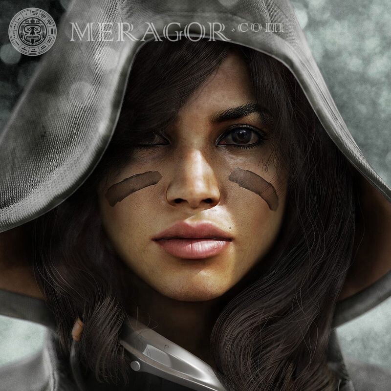 Bellas imágenes en el avatar en el capó | 0 Rostros de chicas Todos los juegos Counter-Strike Standoff