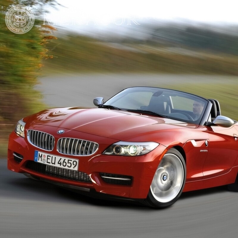 Descarga de fotos de BMW en avatar para niña Autos Rojos Transporte