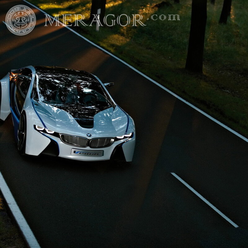 Descarga de Auto BMW en foto de avatar en WatsApp Autos Transporte