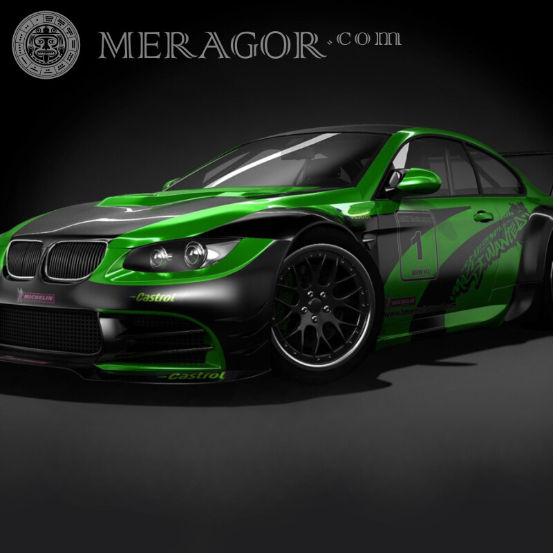 Imagen de avatar de descarga de coche BMW para perfil de chica Autos Need for Speed Transporte