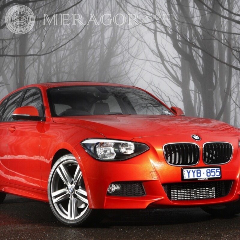 BMW скачать фотографию авто Автомобили Красные Транспорт