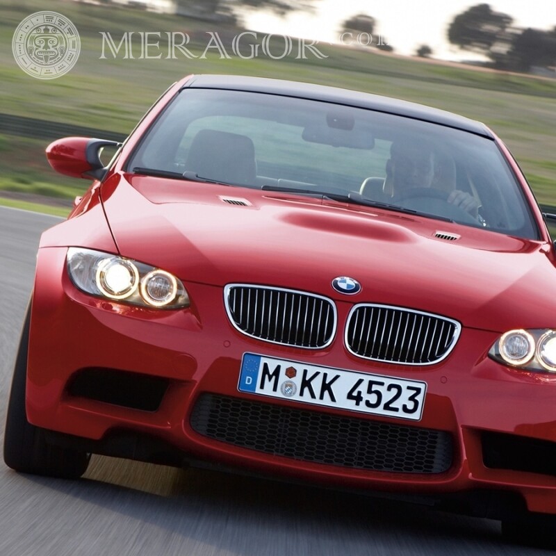 Машина BMW фото на аватар хлопцеві Ютуб Автомобілі Червоні Транспорт
