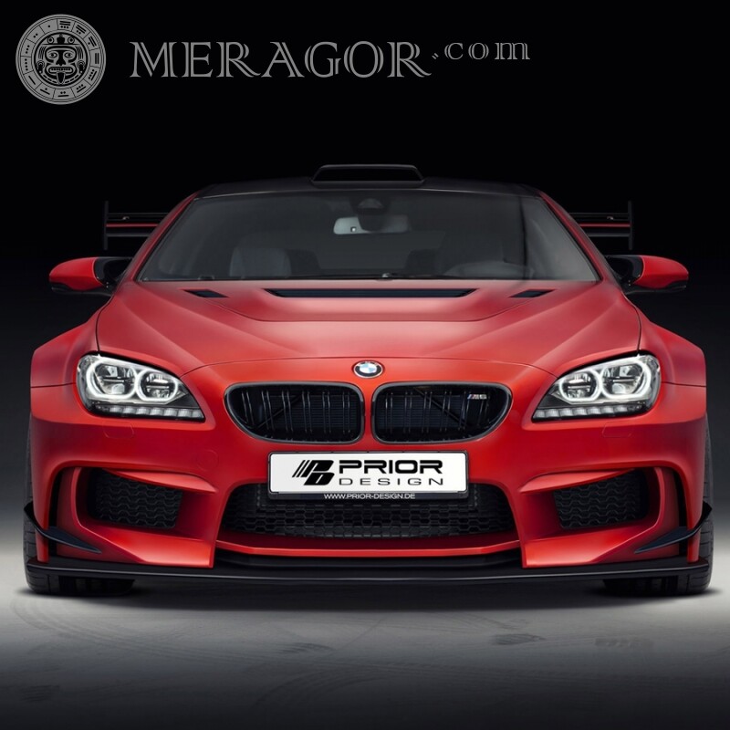 Télécharger l'image de l'avatar BMW sur le bureau Les voitures Rouges Transport