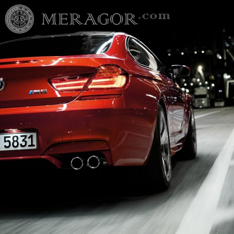BMW фотка на аватарку для девушки Автомобили Красные Транспорт