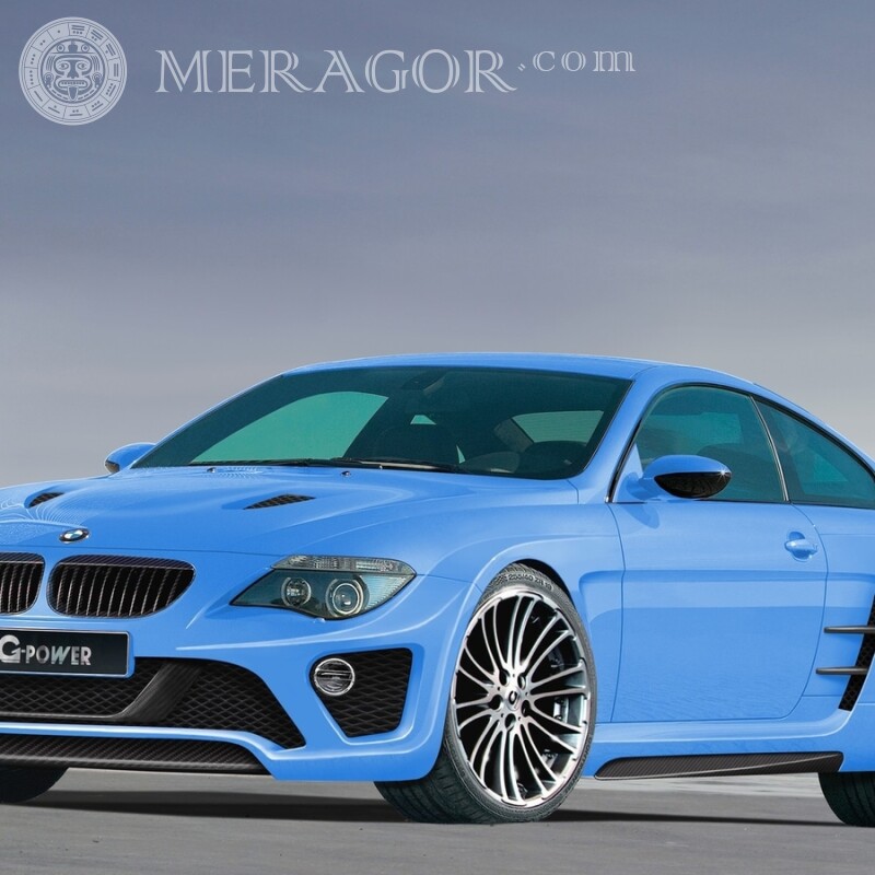 Laden Sie das BMW Foto für den Avatar Ihres Freundes auf Instagram herunter Autos Blaue Transport