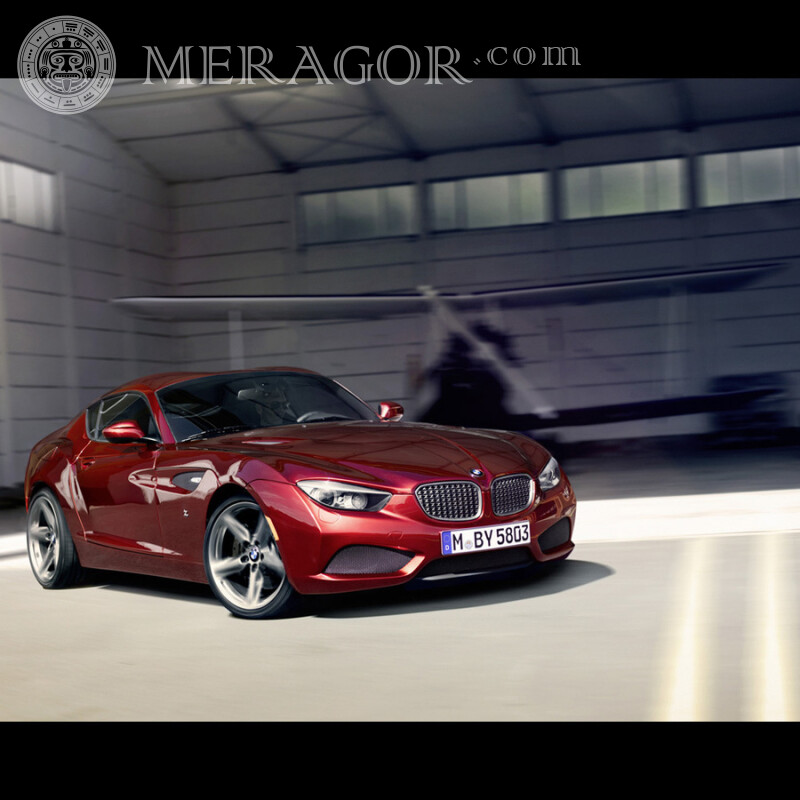 Аватар скачати фото BMW для дівчини на Інстаграм Автомобілі Червоні Транспорт