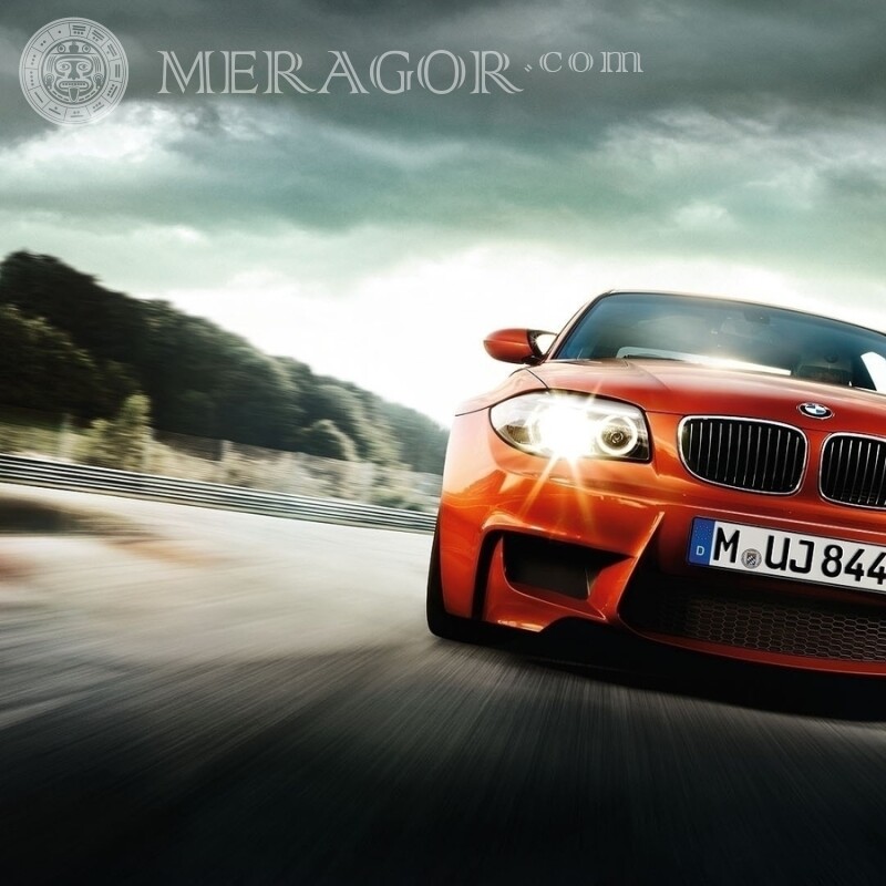 На аватарку для девушки BMW скачать картинку Автомобили Красные Транспорт